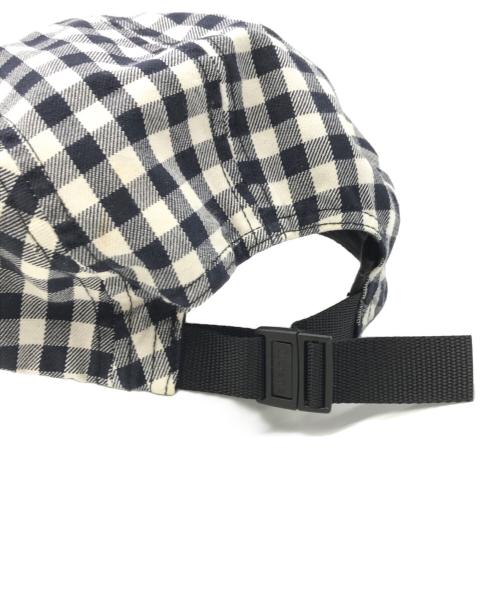 SUPREME（シュプリーム）Supreme (シュプリーム) Gingham Camp Cap ネイビーの古着・服飾アイテム
