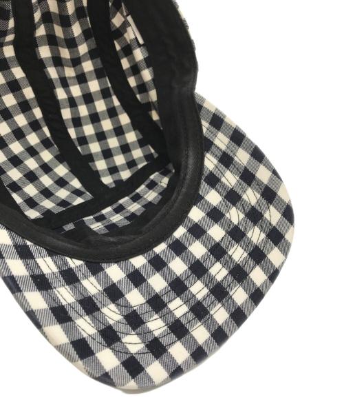 SUPREME（シュプリーム）Supreme (シュプリーム) Gingham Camp Cap ネイビーの古着・服飾アイテム