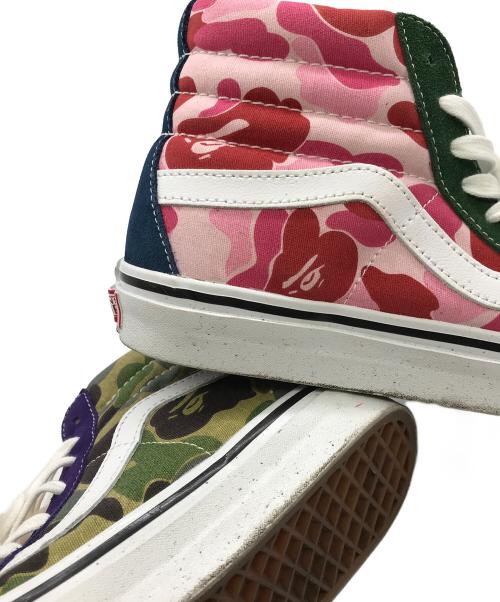 VANS（ヴァンズ）VANS (ヴァンズ) A BATHING APE (ア ベイシング エイプ) ハイカットスニーカー マルチカラー サイズ: US7.5(25.5cm)の古着・服飾アイテム
