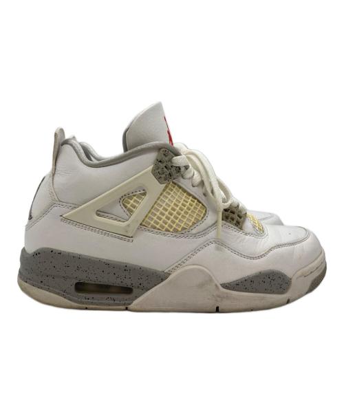 NIKE（ナイキ）NIKE (ナイキ) AIR JORDAN 4 RETRO(エア ジョーダン フォー レトロ) ホワイト サイズ:25㎝の古着・服飾アイテム