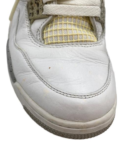 NIKE（ナイキ）NIKE (ナイキ) AIR JORDAN 4 RETRO(エア ジョーダン フォー レトロ) ホワイト サイズ:25㎝の古着・服飾アイテム