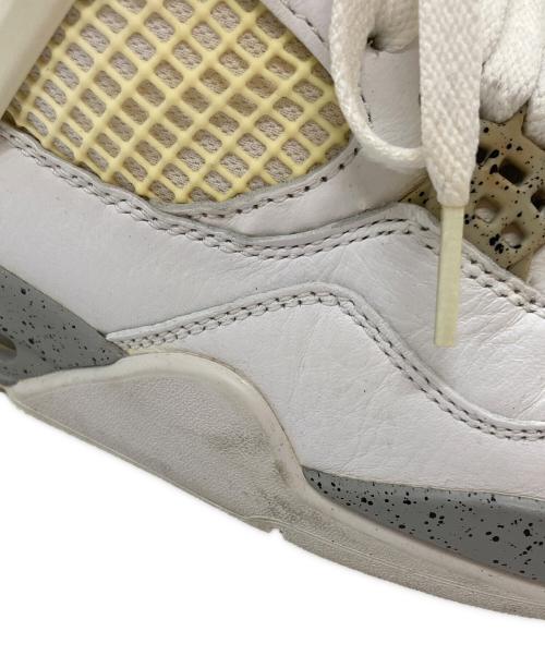 NIKE（ナイキ）NIKE (ナイキ) AIR JORDAN 4 RETRO(エア ジョーダン フォー レトロ) ホワイト サイズ:25㎝の古着・服飾アイテム