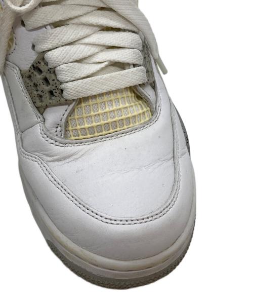NIKE（ナイキ）NIKE (ナイキ) AIR JORDAN 4 RETRO(エア ジョーダン フォー レトロ) ホワイト サイズ:25㎝の古着・服飾アイテム
