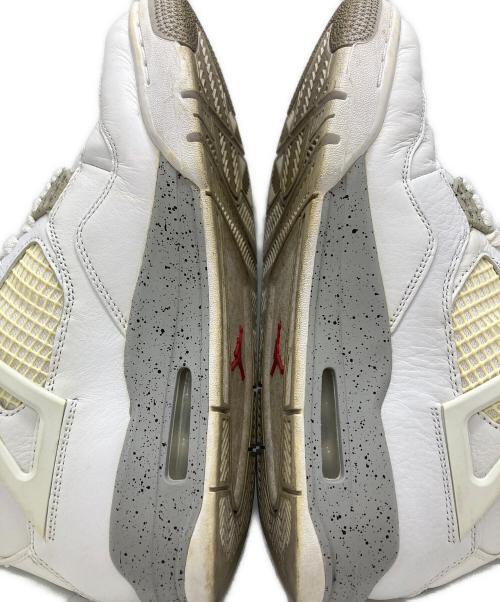 NIKE（ナイキ）NIKE (ナイキ) AIR JORDAN 4 RETRO(エア ジョーダン フォー レトロ) ホワイト サイズ:25㎝の古着・服飾アイテム