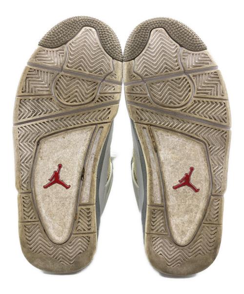 NIKE（ナイキ）NIKE (ナイキ) AIR JORDAN 4 RETRO(エア ジョーダン フォー レトロ) ホワイト サイズ:25㎝の古着・服飾アイテム