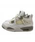 NIKE (ナイキ) AIR JORDAN 4 RETRO(エア ジョーダン フォー レトロ) ホワイト サイズ:25㎝：12000円
