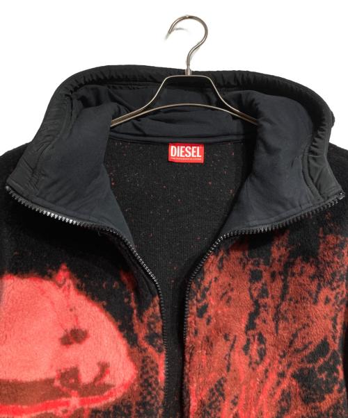 DIESEL（ディーゼル）DIESEL (ディーゼル) S-MONTYフリースジャケット レッド サイズ:XLの古着・服飾アイテム