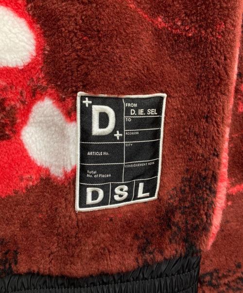 DIESEL（ディーゼル）DIESEL (ディーゼル) S-MONTYフリースジャケット レッド サイズ:XLの古着・服飾アイテム