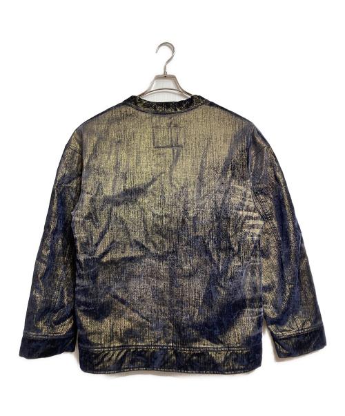 DIESEL（ディーゼル）DIESEL (ディーゼル) D-CONF-Sジャケット/デニムジャケット ゴールド×ネイビー サイズ:Mの古着・服飾アイテム