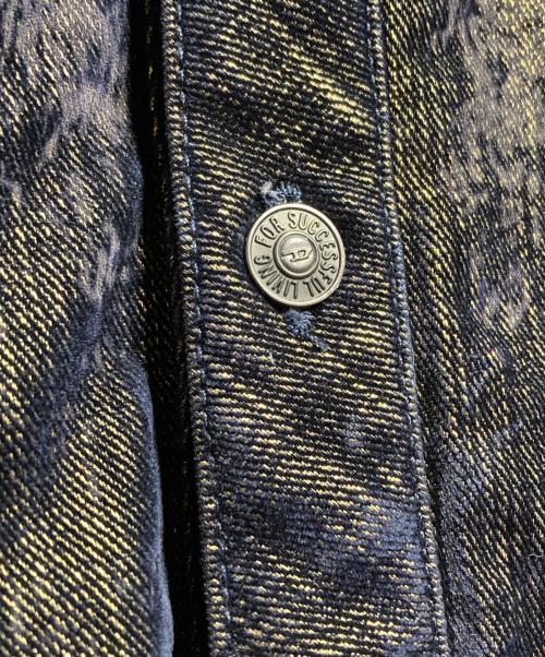 DIESEL（ディーゼル）DIESEL (ディーゼル) D-CONF-Sジャケット/デニムジャケット ゴールド×ネイビー サイズ:Mの古着・服飾アイテム