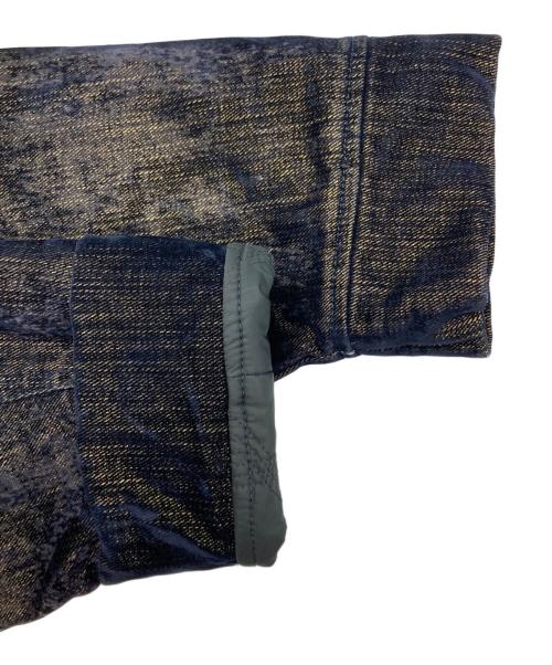 DIESEL（ディーゼル）DIESEL (ディーゼル) D-CONF-Sジャケット/デニムジャケット ゴールド×ネイビー サイズ:Mの古着・服飾アイテム