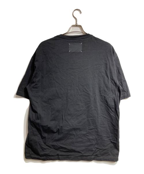 Maison Margiela（メゾンマルジェラ）Maison Margiela (メゾンマルジェラ) ガーメントダイ ブラック オーバーTシャツ/Garment-dyed black oversized T-shirt ブラック サイズ:46の古着・服飾アイテム