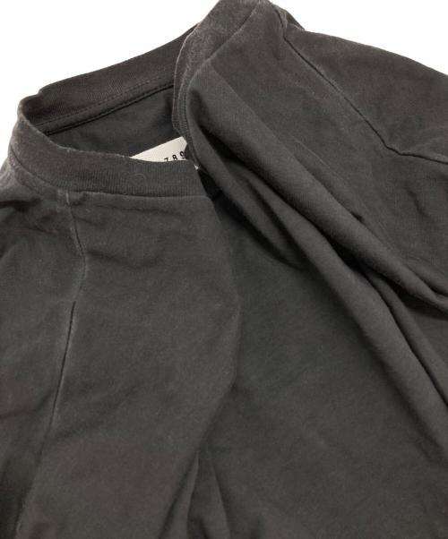 Maison Margiela（メゾンマルジェラ）Maison Margiela (メゾンマルジェラ) ガーメントダイ ブラック オーバーTシャツ/Garment-dyed black oversized T-shirt ブラック サイズ:46の古着・服飾アイテム