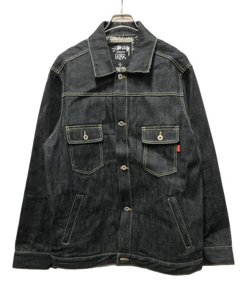 stussy（ステューシー）stussy (ステューシー) AUTHENTIC GEAR デニムジャケット インディゴ サイズ:Ｌの古着・服飾アイテム