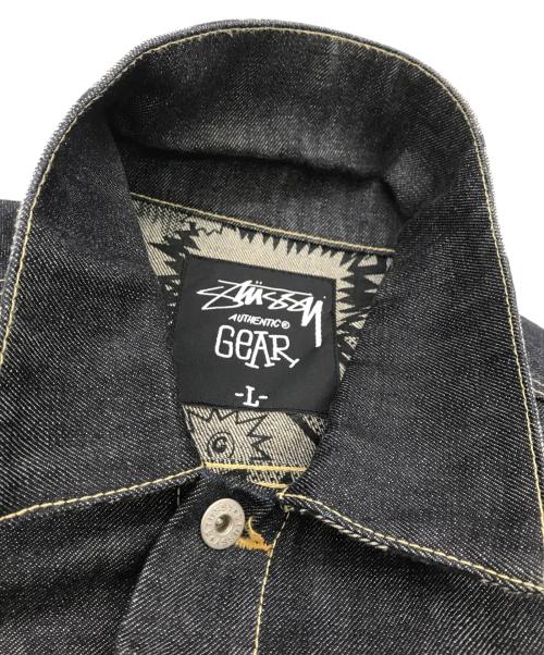 stussy（ステューシー）stussy (ステューシー) AUTHENTIC GEAR デニムジャケット インディゴ サイズ:Ｌの古着・服飾アイテム