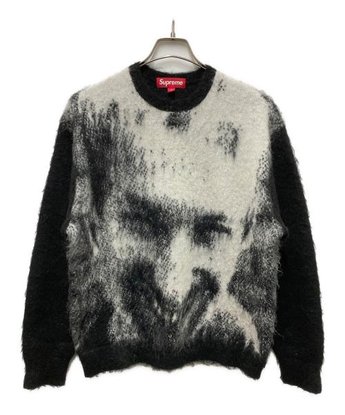 SUPREME（シュプリーム）Supreme (シュプリーム) Aphex Twin Mohair Sweater ブラック×ホワイト サイズ:Sの古着・服飾アイテム