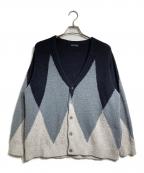 LAD MUSICIANラッドミュージシャン）の古着「MOLE YARN INTARSIA KINT ARGYLE/モールヤーンインターシャニットアーガイル」｜ネイビー