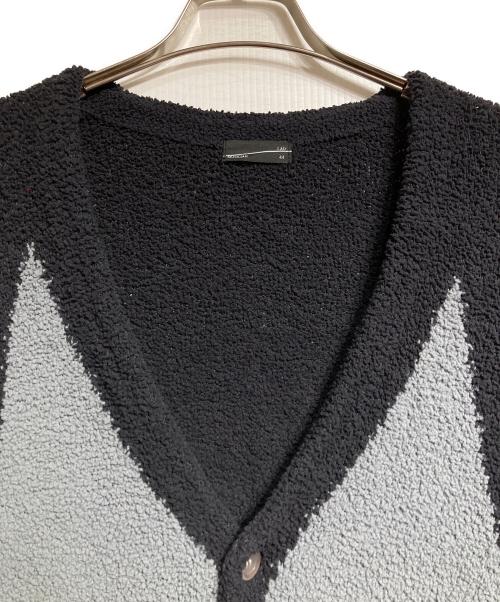 LAD MUSICIAN（ラッドミュージシャン）LAD MUSICIAN (ラッドミュージシャン) MOLE YARN INTARSIA KINT ARGYLE/モールヤーンインターシャニットアーガイル ネイビー サイズ:44の古着・服飾アイテム