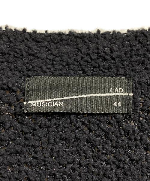 LAD MUSICIAN（ラッドミュージシャン）LAD MUSICIAN (ラッドミュージシャン) MOLE YARN INTARSIA KINT ARGYLE/モールヤーンインターシャニットアーガイル ネイビー サイズ:44の古着・服飾アイテム