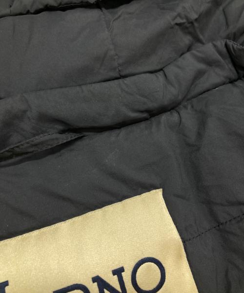 HERNO（ヘルノ）HERNO (ヘルノ) ESTNATION (エストネーション) アルパカ切替ダウンコート/Alpaca switch down coat ネイビー×ブラック サイズ:40の古着・服飾アイテム