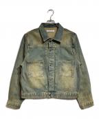 NO MAINTENANCEノーメンテナンス）の古着「Haze Trucker Jacket/ヘイズトラッカージャケット」｜インディゴ