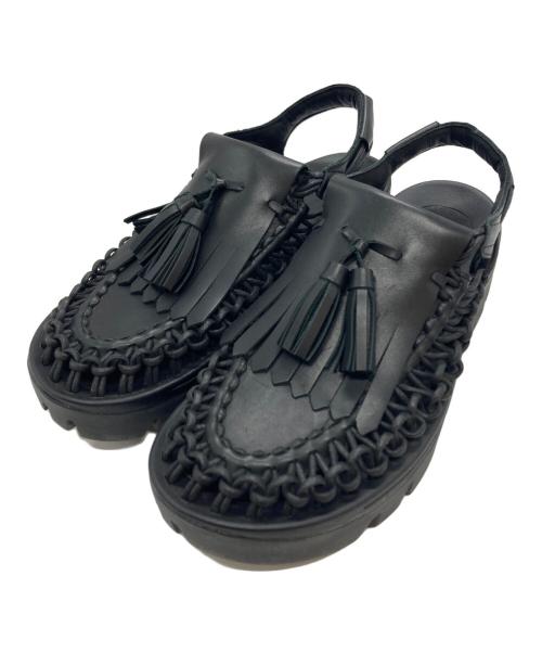 noir kei ninomiya（ノワール ケイ ニノミヤ）noir kei ninomiya (ノワール ケイ ニノミヤ) KEEN (キーン) UNEEK PLM Tassel/ユニークピーエルティータッセル ブラック サイズ:28の古着・服飾アイテム