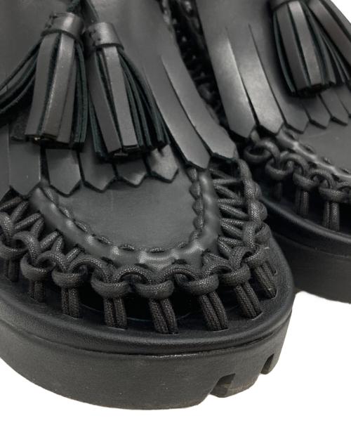 noir kei ninomiya（ノワール ケイ ニノミヤ）noir kei ninomiya (ノワール ケイ ニノミヤ) KEEN (キーン) UNEEK PLM Tassel/ユニークピーエルティータッセル ブラック サイズ:28の古着・服飾アイテム