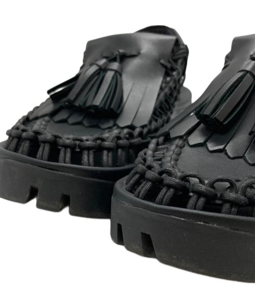 noir kei ninomiya（ノワール ケイ ニノミヤ）noir kei ninomiya (ノワール ケイ ニノミヤ) KEEN (キーン) UNEEK PLM Tassel/ユニークピーエルティータッセル ブラック サイズ:28の古着・服飾アイテム