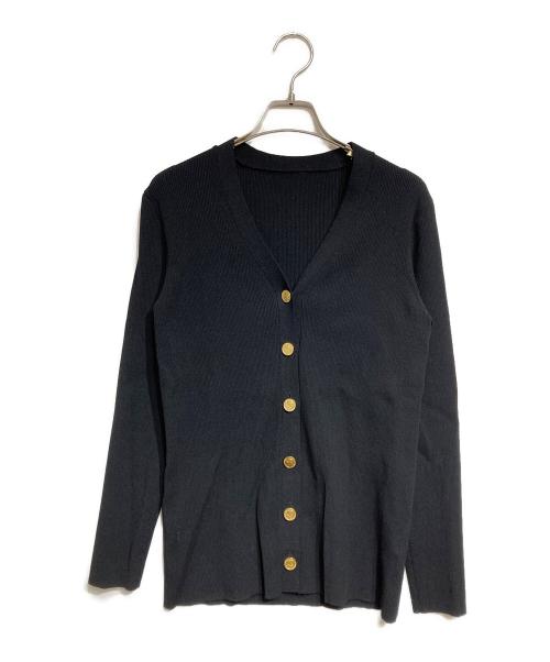 DEUXIEME CLASSE（ドゥーズィエム クラス）Deuxieme Classe (ドゥーズィエム クラス) DINER RIB Vネックカーディガン ブラック サイズ:Freeの古着・服飾アイテム