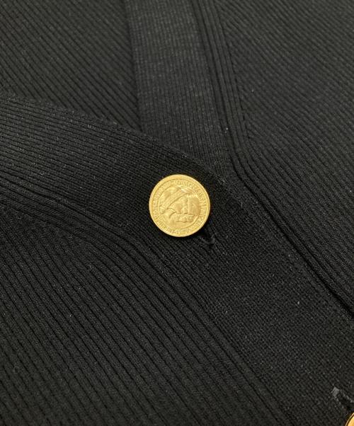 DEUXIEME CLASSE（ドゥーズィエム クラス）Deuxieme Classe (ドゥーズィエム クラス) DINER RIB Vネックカーディガン ブラック サイズ:Freeの古着・服飾アイテム