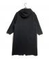 HYKE (ハイク) MELTON HOODED WORK COAT/メルトンフーデッドワークコート ブラック サイズ:1：20000円
