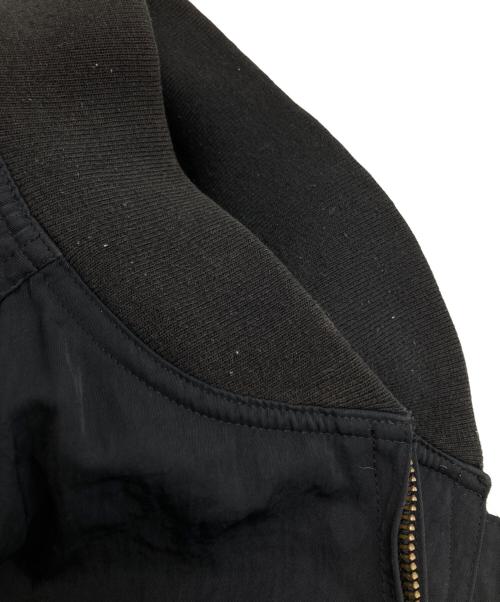 ISSEY MIYAKE（イッセイミヤケ）ISSEY MIYAKE (イッセイミヤケ) バックロゴボンバージャケット/Back logo bomber jacket ネイビー サイズ: 9(ウィメンズ規格)の古着・服飾アイテム