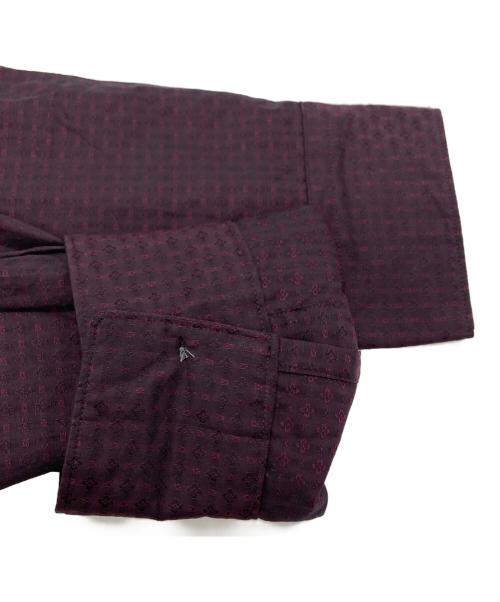 COMME des GARCONS HOMME DEUX（コムデギャルソン オム ドゥ）COMME des GARCONS HOMME DEUX (コムデギャルソン オム ドゥ) フラワージャガードスタンダードシャツ/Flower Jacquard Standard Shirt ワインレッド サイズ:Lの古着・服飾アイテム