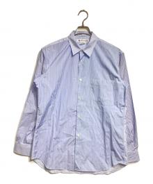 COMME des GARCONS SHIRT（コムデギャルソンシャツ）の古着「クレイジーパターンストライプシャツ/Crazy Pattern Stripe Shirt」｜ブルー×ホワイト