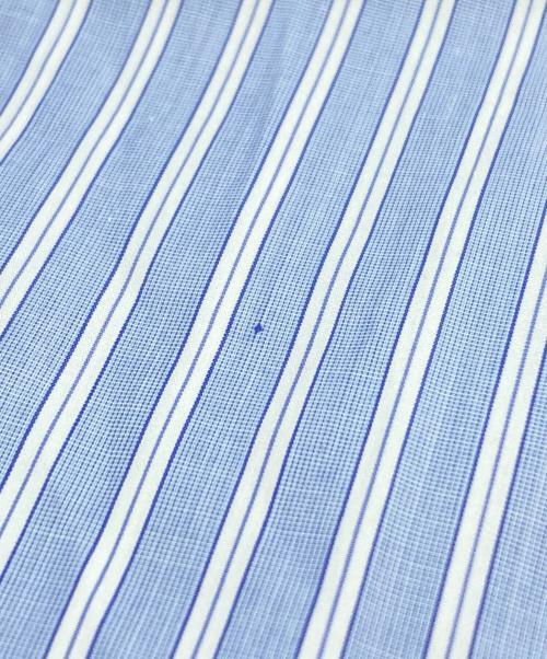 COMME des GARCONS SHIRT（コムデギャルソンシャツ）COMME des GARCONS SHIRT (コムデギャルソンシャツ) クレイジーパターンストライプシャツ/Crazy Pattern Stripe Shirt ブルー×ホワイト サイズ:Mの古着・服飾アイテム