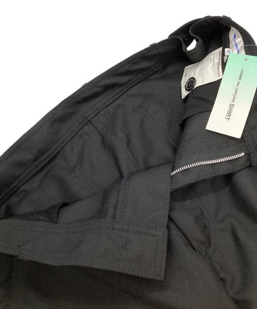 COMME des GARCONS SHIRT（コムデギャルソンシャツ）COMME des GARCONS SHIRT (コムデギャルソンシャツ) W/Pツイルサイドアジャストパンツ/W/P Twill Side Adjust Pants ブラック サイズ:Mの古着・服飾アイテム