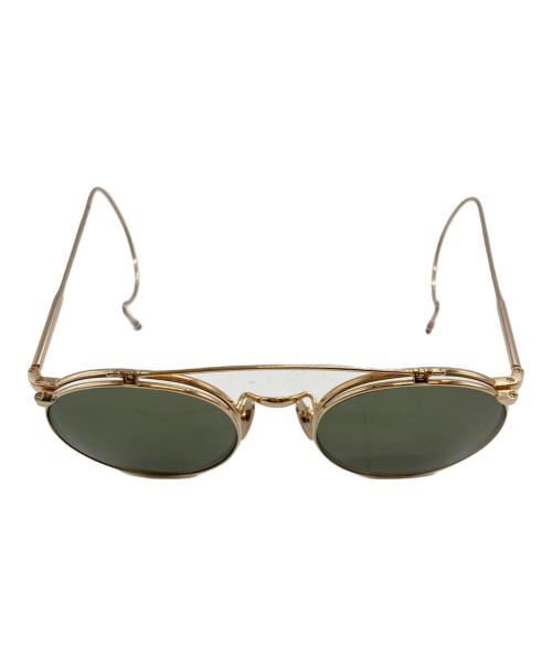 Thom Browne（トムブラウン）Thom Browne (トムブラウン) サングラス ゴールド サイズ:52口21-110の古着・服飾アイテム