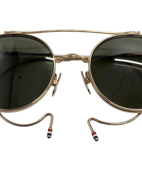 Thom Browne（トムブラウン）Thom Browne (トムブラウン) サングラス ゴールド サイズ:52口21-110の古着・服飾アイテム