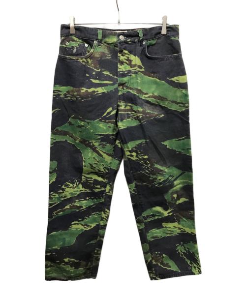 stussy（ステューシー）stussy (ステューシー) TIGRIS CANVAS BIG OL JEAN グリーン サイズ:30の古着・服飾アイテム