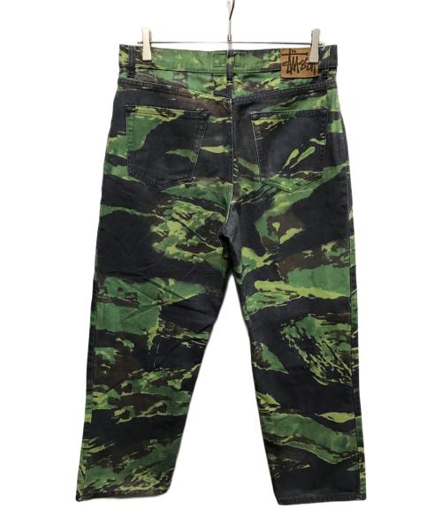 stussy（ステューシー）stussy (ステューシー) TIGRIS CANVAS BIG OL JEAN グリーン サイズ:30の古着・服飾アイテム