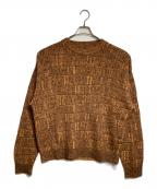 YOKEヨーク）の古着「PLATING CREWNECK SWEATER」｜ブラウン