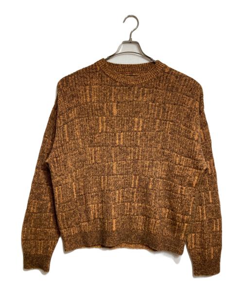YOKE（ヨーク）YOKE (ヨーク) PLATING CREWNECK SWEATER ブラウン サイズ:2の古着・服飾アイテム