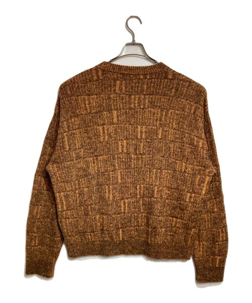 YOKE（ヨーク）YOKE (ヨーク) PLATING CREWNECK SWEATER ブラウン サイズ:2の古着・服飾アイテム