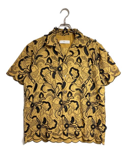 TOGA VIRILIS（トーガ ビリリース）TOGA VIRILIS (トーガ ビリリース) 半袖刺繍シャツ/Embroidery S/S shirt ブラウン サイズ:46の古着・服飾アイテム