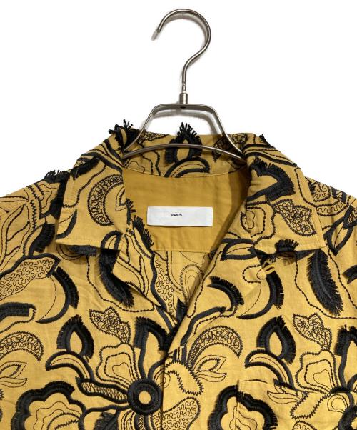 TOGA VIRILIS（トーガ ビリリース）TOGA VIRILIS (トーガ ビリリース) 半袖刺繍シャツ/Embroidery S/S shirt ブラウン サイズ:46の古着・服飾アイテム