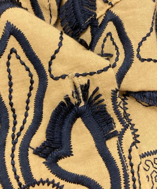 TOGA VIRILIS（トーガ ビリリース）TOGA VIRILIS (トーガ ビリリース) 半袖刺繍シャツ/Embroidery S/S shirt ブラウン サイズ:46の古着・服飾アイテム