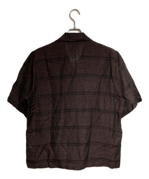 Needles（ニードルズ）Needles (ニードルズ) カバナシャツ/Cabana Shirt - Plaid Jacquard - ブラウン サイズ:Mの古着・服飾アイテム