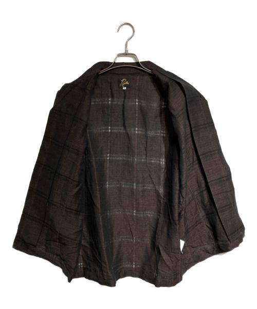 Needles（ニードルズ）Needles (ニードルズ) カバナシャツ/Cabana Shirt - Plaid Jacquard - ブラウン サイズ:Mの古着・服飾アイテム
