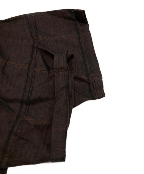 Needles（ニードルズ）Needles (ニードルズ) カバナシャツ/Cabana Shirt - Plaid Jacquard - ブラウン サイズ:Mの古着・服飾アイテム