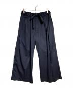 sillageシアージ）の古着「hakama pants navy twill/ハカマパンツ ネイビー ツイル」｜ネイビー